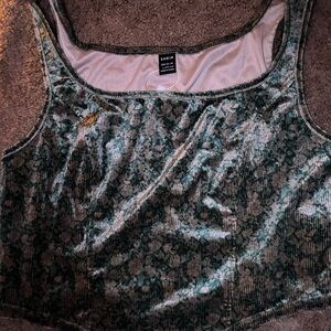 *NEW WORN ONCE* SHEIN MOD Asymmetrical Hem Floral Pattern Camisole Top